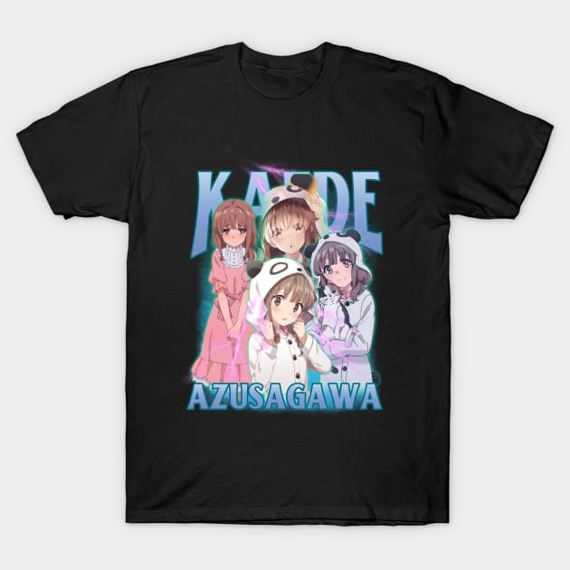 Bootleg Anime Kaede Azusagawa T-Shirt by clvndesign